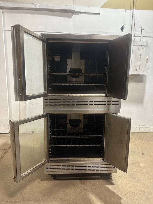 "IMPERIAL ICVG - 2 - B" COMMERCIAL N GAS DOUBLE STACK CONVECTION OVEN WITH 4 RACKS - Second Life - Equipment - collection_name