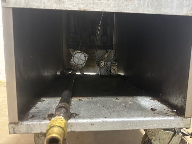 "IMPERIAL IFS - 40"N GAS COMMERCIAL DEEP FRYER ON CASTER W/BASKETS 40LBS 105000BTU - Second Life - Equipment - collection_name