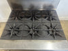 "IMPERIAL"COMMERCIAL N GAS 12" x 12" 6 BURNERS STOVE/RANGE WITH OVEN ON CASTERS - Second Life - Equipment - collection_name