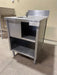 INTERNATIONAL DAIRY QUEEN INC. STAINLESS STEEL SERVICING TABLE STATION AND WASH SINK BOWL WITH FAUCET, BACK SPLASH AND UNDER STORAGE COMPARTMENT - Bargains R Ours - #collection_name#