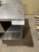 INTERNATIONAL DAIRY QUEEN INC. STAINLESS STEEL SERVICING TABLE STATION AND WASH SINK BOWL WITH FAUCET, BACK SPLASH AND UNDER STORAGE COMPARTMENT - Bargains R Ours - #collection_name#