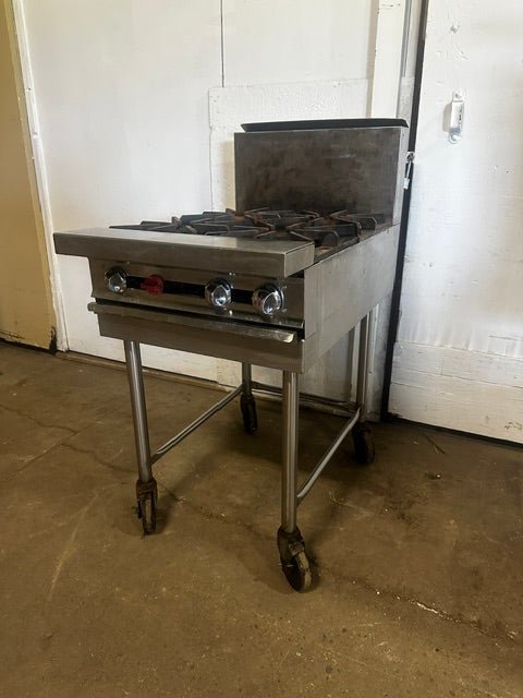 "JADE JMRH-41A" H.D COMMERCIAL N GAS 4 BURNER STOVE ON CASTER, 3,5000 BTU/HR - Second Life-Equipment-collection_name