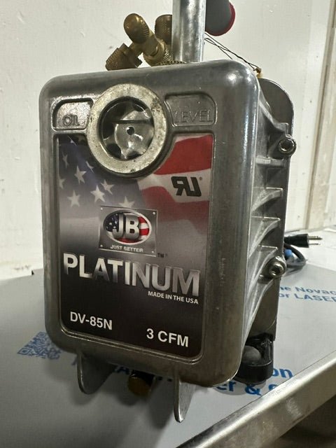 "JB INDUSTRIES" DV-85N 3 CFM PLATINUM VACCUM PUMP, 115V 1 PH - Second Life-Equipment-collection_name