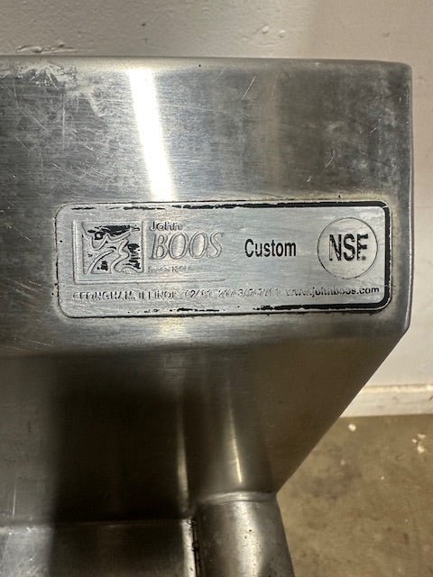 JOHN BOSS LEFT SIDE CLEAN & RIGHT SIDE DISPOSAL TABLE W/DISPOSER FOR DISHWASHER - Second Life - Equipment - collection_name