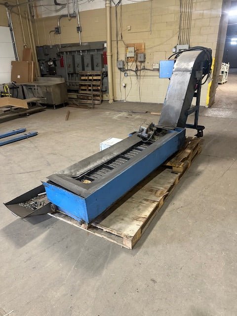 JORGENSON CHIP CONVEYOR VARIOUS PARTS DETACHED 9 INCH WIDE CONVEYOR ON CASTERS 2 FOOT PEDALS - Bargains R Ours - #collection_name#