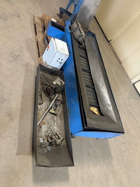 JORGENSON CHIP CONVEYOR VARIOUS PARTS DETACHED 9 INCH WIDE CONVEYOR ON CASTERS 2 FOOT PEDALS - Bargains R Ours - #collection_name#