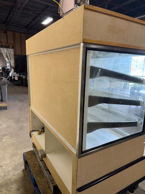 "KASON" DONUT DISPLAY CABINET WITH TWO NAPKIN DISPENSERS AND 3 DOORS (ON CASTER) - Bargains R Ours - #collection_name#