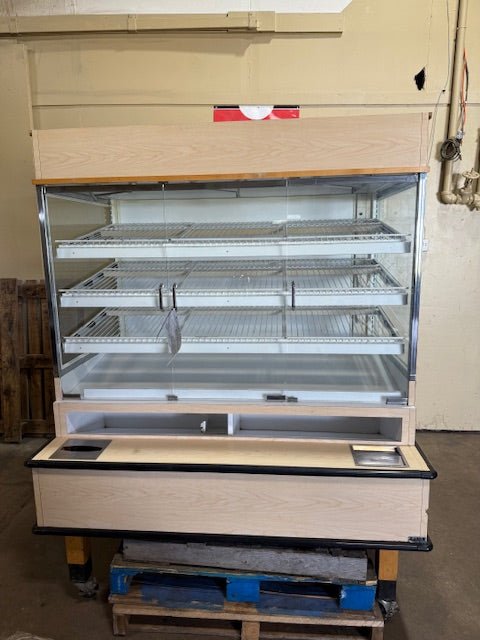 "KASON" DONUT DISPLAY CABINET WITH TWO NAPKIN DISPENSERS AND 3 DOORS (ON CASTER) - Bargains R Ours - #collection_name#