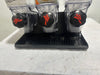 "KELLOG'S" COUNTER TOP TRIPLE CEREAL DISPENSER 17 1/4"H x 18 1/4"W x 13 1/4"D - Second Life - Equipment - collection_name