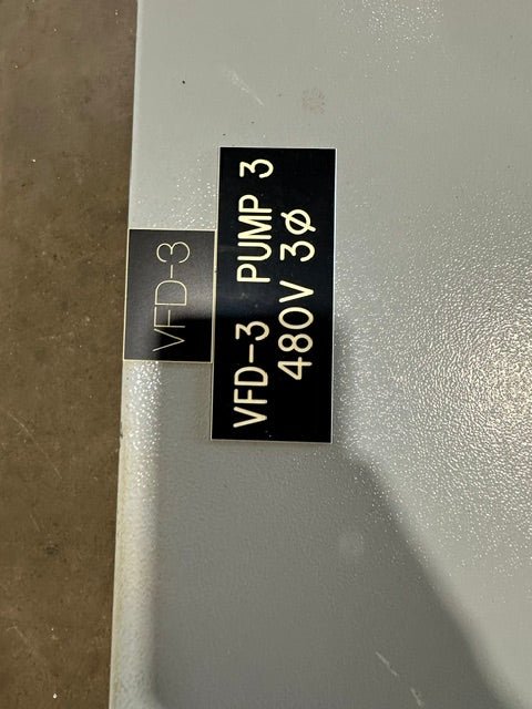 "KIRBY RISK ALLEN-BRADLEY" VFD-3&nbsp; H.D INDUSTRIAL CONTROL PANEL, 480v 3ph - Second Life-Equipment-collection_name