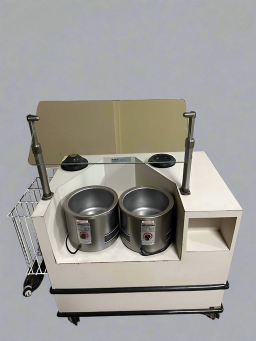 KMP FIXTURES HEAVY DUTY COMMERCIAL SOUP WARMER HOLDER DISPENSERS WITH 2 STORAGE COMPARTMENTS - Bargains R Ours - #collection_name#