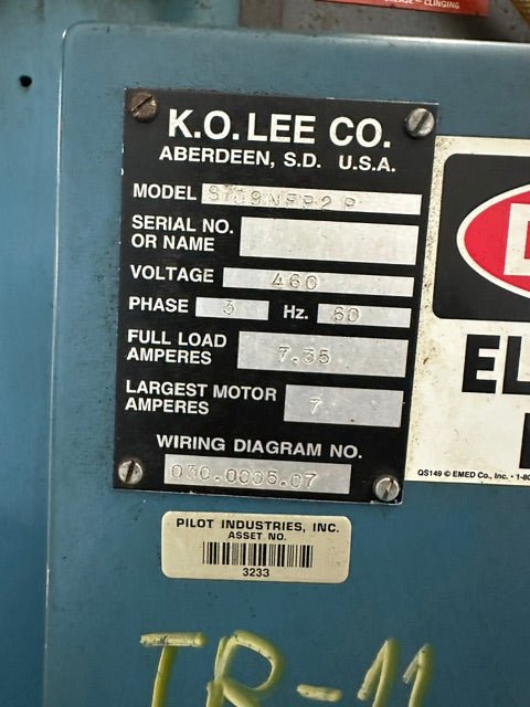 "K.O.LEE S818B" H.D INDUSTRIAL SURFACE GRINDER,460V, 3PH - Second Life-Equipment-collection_name