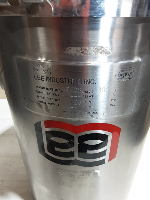 "LEE INDUSTRIES" S.S 9 GALLONS CAPACITY REACTOR PRESSURE TANK - Bargains R Ours - #collection_name#