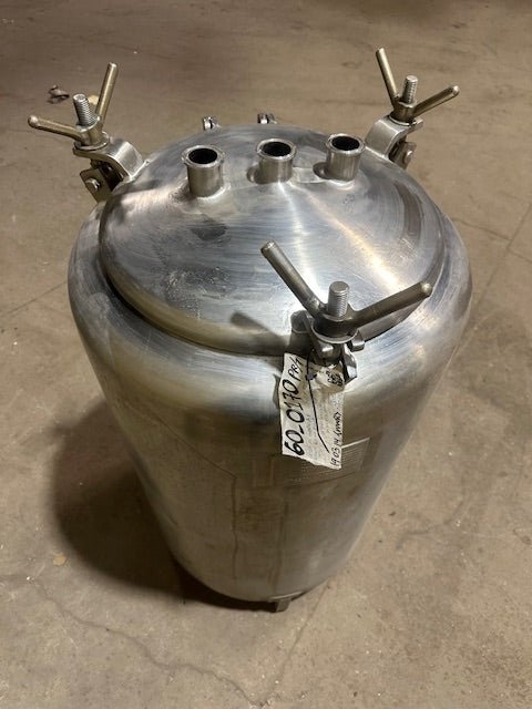 LETSCH CORPORATION STAINLESS STEEL REACTOR PRESSURE TANK WITH TOP STAINLESS STEEL LID COVER - Bargains R Ours - #collection_name#