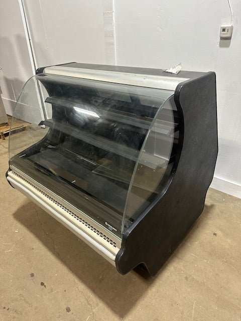 " LIGHTED CURVED GLASS REFRIGERATED BAKERY DISPLAY CASE - Bargains R Ours - #collection_name#