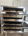 LINCOLN 1116 N GAS IMPINGER II EXPRESS FASTBAKE 18"W CONVEYOR 2 STACK PIZZA OVEN WITH STAND - Second Life - Equipment - collection_name