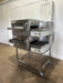 LINCOLN 1116 N GAS IMPINGER II EXPRESS FASTBAKE 18"W CONVEYOR 2 STACK PIZZA OVEN WITH STAND - Second Life - Equipment - collection_name