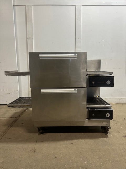 LINCOLN IMPINGER 1162 DOUBLE STACK 18"W 208v 3ph CONVEYOR PIZZA OVEN on CASTERS - Second Life - Equipment - collection_name