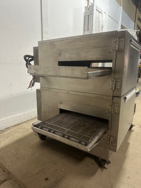 LINCOLN IMPINGER 1162 DOUBLE STACK 18"W 208v 3ph CONVEYOR PIZZA OVEN on CASTERS - Second Life - Equipment - collection_name