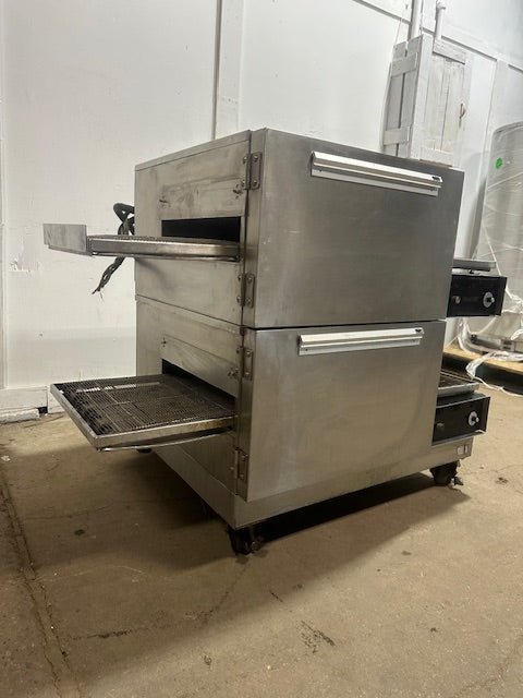 LINCOLN IMPINGER 1162 DOUBLE STACK 18"W 208v 3ph CONVEYOR PIZZA OVEN on CASTERS - Second Life - Equipment - collection_name