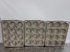 **LOF OF 3** ALUMINIUM LARGE MUFFIN CUPCAKE BAKING PANS - Second Life - Equipment - #collection_name#