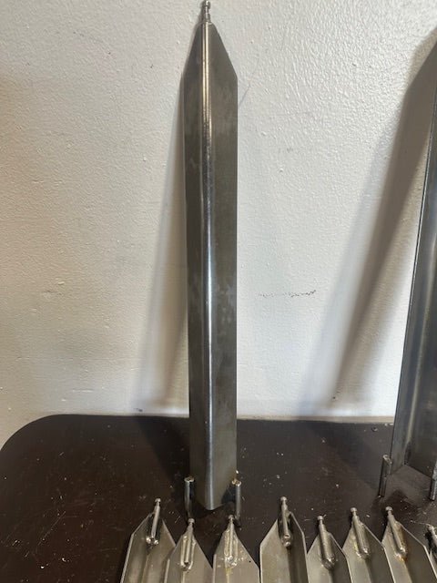 LOT OF 10 HENNY PENNY "V" SPITS FOR SCR - 6 ROTISSERIE OVEN - Second Life - Equipment - collection_name