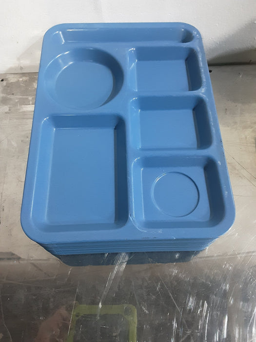 ***LOT OF 10***CAFETERIA LUNCHROOM LUNCH 5 COMPARTMENTS SCHOOL PICNIC FOOD TRAYS PLATES - Second Life - Equipment - #collection_name#