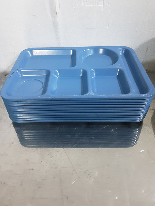 ***LOT OF 10***CAFETERIA LUNCHROOM LUNCH 5 COMPARTMENTS SCHOOL PICNIC FOOD TRAYS PLATES - Second Life - Equipment - #collection_name#