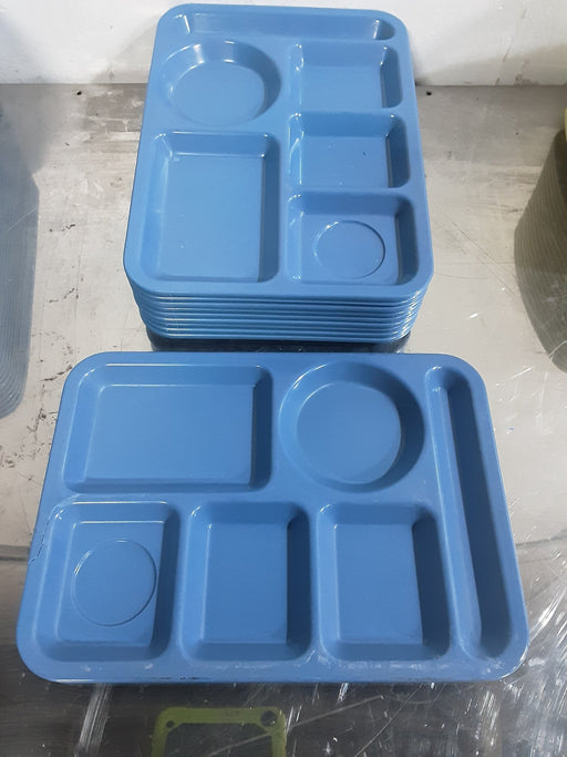 ***LOT OF 10***CAFETERIA LUNCHROOM LUNCH 5 COMPARTMENTS SCHOOL PICNIC FOOD TRAYS PLATES - Second Life - Equipment - #collection_name#