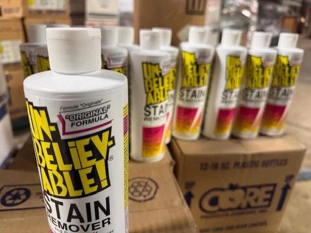 LOT OF 12 CORE UNBELIEVABLE! Stain Remover,Deodorizer;12 X 16 Fl Oz (Pack of 12 BOTTLES) - Second Life - Equipment - collection_name