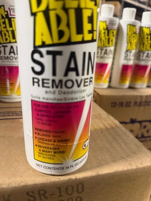 LOT OF 12 CORE UNBELIEVABLE! Stain Remover,Deodorizer;12 X 16 Fl Oz (Pack of 12 BOTTLES) - Second Life - Equipment - collection_name