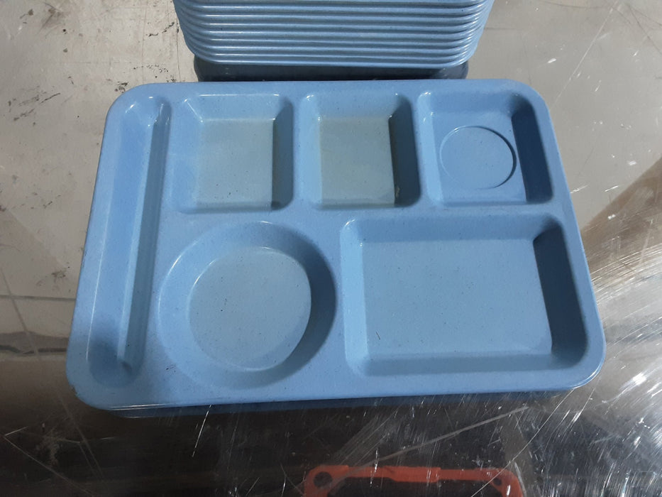 **LOT OF 18** TEXAS WARE CAFETERIA LUNCHROOM 5 COMPARTMENTS PICNIC FOOD TRAYS - Second Life - Equipment - #collection_name#