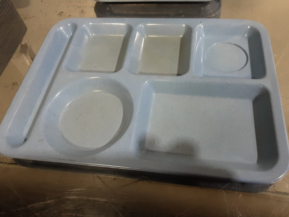 **LOT OF 18** TEXAS WARE CAFETERIA LUNCHROOM 5 COMPARTMENTS PICNIC FOOD TRAYS - Second Life - Equipment - #collection_name#