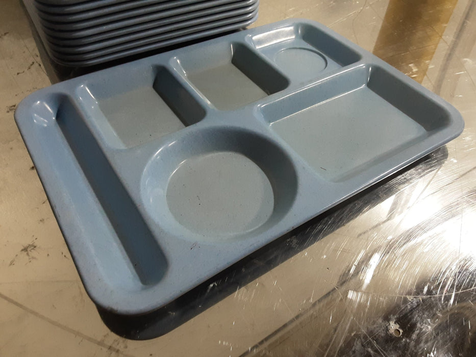 **LOT OF 18** TEXAS WARE CAFETERIA LUNCHROOM 5 COMPARTMENTS PICNIC FOOD TRAYS - Second Life - Equipment - #collection_name#