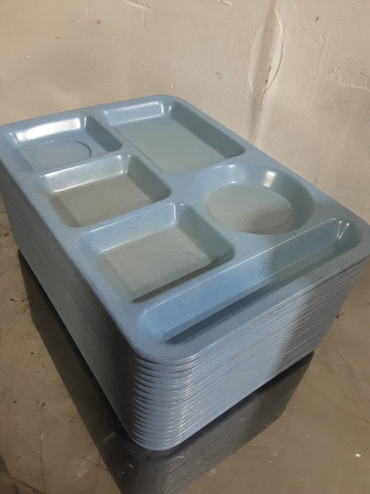 **LOT OF 18** TEXAS WARE CAFETERIA LUNCHROOM 5 COMPARTMENTS PICNIC FOOD TRAYS - Second Life - Equipment - #collection_name#