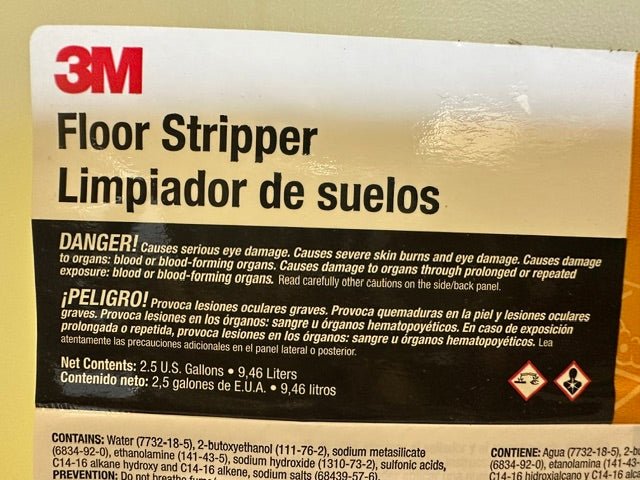 ***LOT OF 2*** 3M 2.5 GALLON Floor Finish Stripper Liquid Concentrate, NEW** - Second Life-Equipment-collection_name