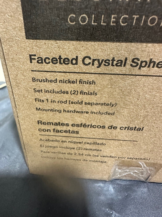 LOT OF 2 (4 PIECES) HOME DECORATORS COLLECTION CRYSTAL BN SET OF FINIALS - Second Life - Equipment - collection_name