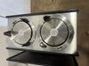 LOT OF 2* APW WYOTT" HEATED 10" D DUAL PLATE WARMER HOLDER CART ON CASTER - Second Life-Equipment-collection_name