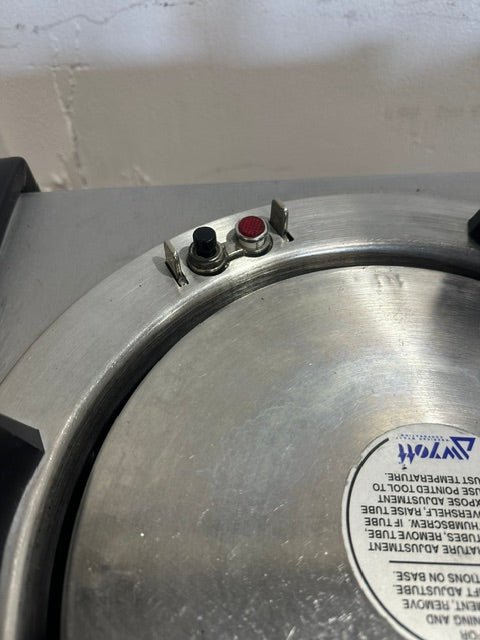 LOT OF 2* APW WYOTT" HEATED 10" D DUAL PLATE WARMER HOLDER CART ON CASTER - Second Life-Equipment-collection_name