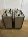 LOT OF 2* APW WYOTT" HEATED 10" D DUAL PLATE WARMER HOLDER CART ON CASTER - Second Life-Equipment-collection_name