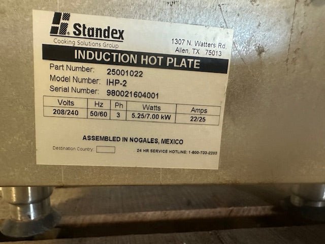 *LOT OF 2* "APW WYOTT IHP - 2" 208/240V 3PH COUNTERTOP HOT PLATE INDUCTION COOKER - Second Life - Equipment - collection_name