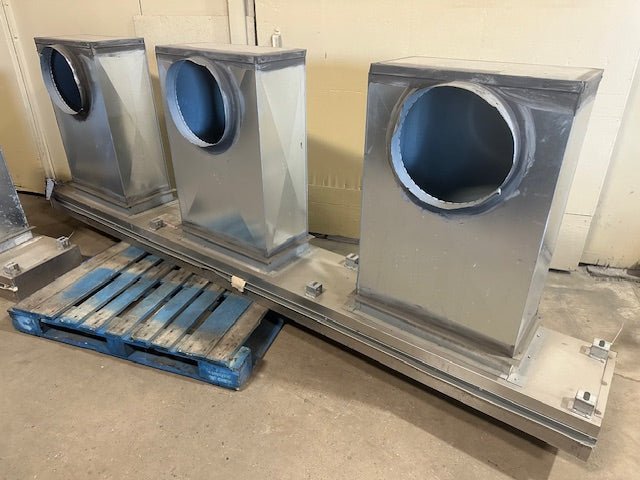 ***LOT OF 2*** CAPTIVEAIRE SYSTEM STAINLESS STEEL DOUBLE AIR DUCT AND TRIPLE AIR DUCT RETURN INTAKE RETURN AIR DUCT FOR HOOD - Bargains R Ours - #collection_name#