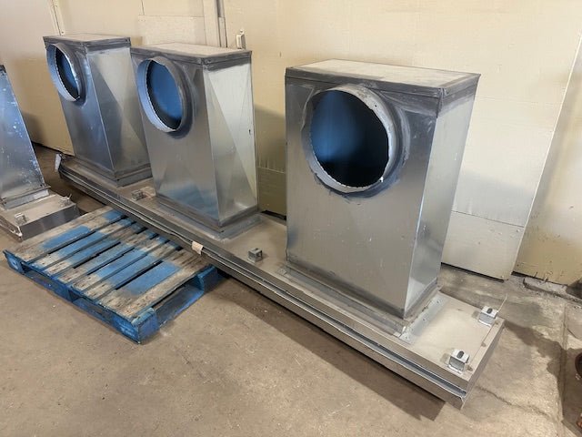 ***LOT OF 2*** CAPTIVEAIRE SYSTEM STAINLESS STEEL DOUBLE AIR DUCT AND TRIPLE AIR DUCT RETURN INTAKE RETURN AIR DUCT FOR HOOD - Bargains R Ours - #collection_name#