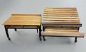 **LOT OF 2** CMS MOBILE WOODEN FOLDABLE DISPLAY RACKS FOR BAKERY 4 STYLES - Bargains R Ours - #collection_name#