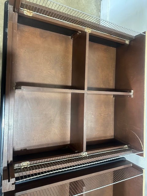 ***LOT OF 2*** CMS WOODEN PRODUCE BAKERY DRY FOOD DISPLAY UNIT ON CASTER - Second Life - Equipment - collection_name