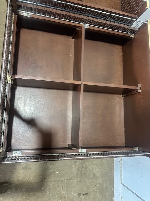 ***LOT OF 2*** CMS WOODEN PRODUCE BAKERY DRY FOOD DISPLAY UNIT ON CASTER - Second Life - Equipment - collection_name