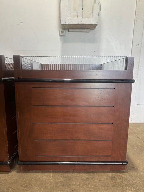 ***LOT OF 2*** CMS WOODEN PRODUCE BAKERY DRY FOOD DISPLAY UNIT ON CASTER - Second Life - Equipment - collection_name