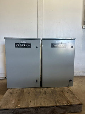 "LOT OF 2" CS ERICKSON TYPE 3R INDUSTRIAL CONTROL PANEL ENCLOSURE 36"Hx24"Wx13"D
