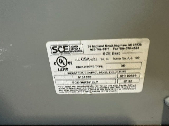 "LOT OF 2" CS ERICKSON TYPE 3R INDUSTRIAL CONTROL PANEL ENCLOSURE 36"Hx24"Wx13"D - Second Life-Equipment-#collection_name#