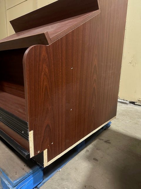 LOT OF 2 CUSTOM BUILT WOODEN 3 SHELF RETAIL/BAKERY MERCHANDISERS - Second Life - Equipment - collection_name